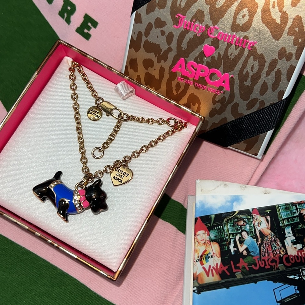 Limited Edition JUICY COUTURE ASPCA Scottie Dog necklace✨RARE & COLLECTIBLE ✨